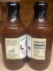 Country Sweets Kickin Vinegar BBQ Sauce 19 oz