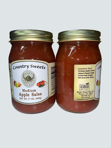 Country Sweets Medium Apple Salsa 17 oz Jar
