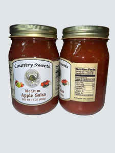 Country Sweets Medium Apple Salsa 17 oz Jar