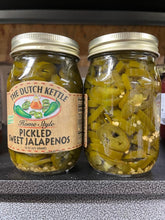 Load image into Gallery viewer, Dutch Kettle Pickled Sweet Jalapeno 16 oz All Natural Ingrediencies