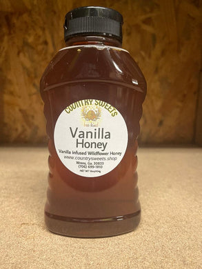 Country Sweets Infused Vanilla Honey 16oz Squeeze Bottle
